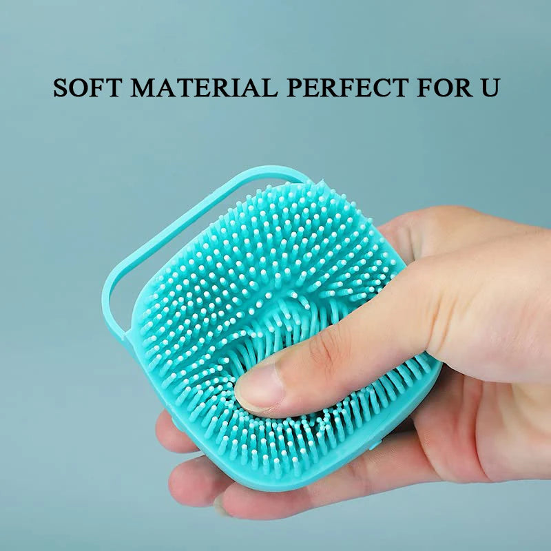 Bathroom Puppy Big Dog Cat Bath Massage Gloves Brush Soft Safety