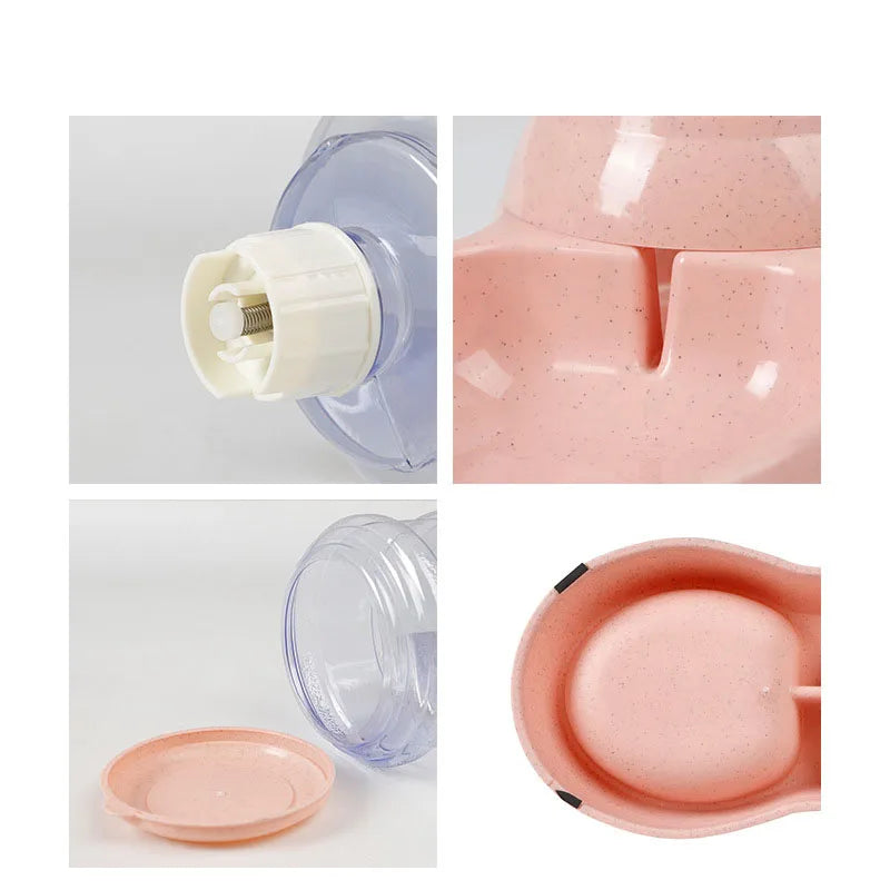 Dog Automatic Feeders Plastic Water Bottle Cat Bowl Feeding and Drinking