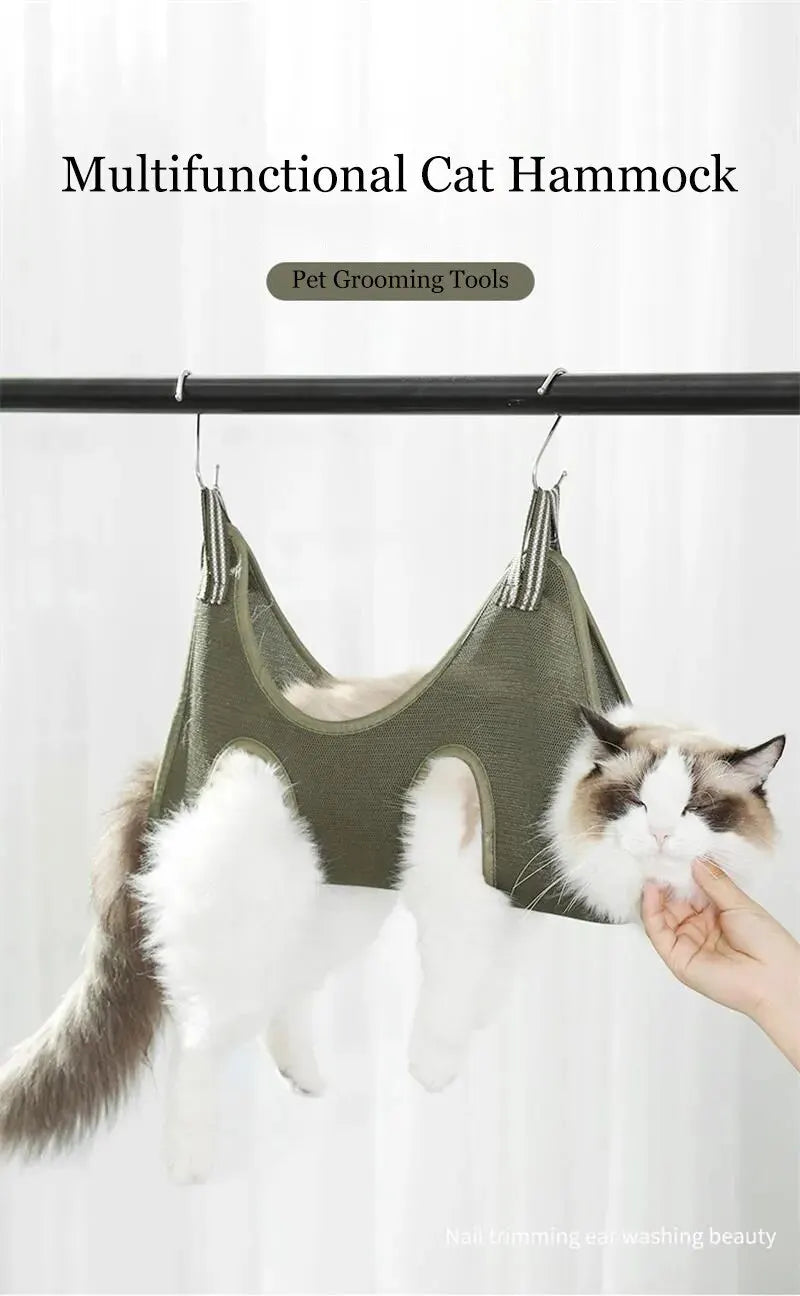 Cat Grooming Nail Cutting Anti Scratch Bite Fixed Bag Bath Trimming