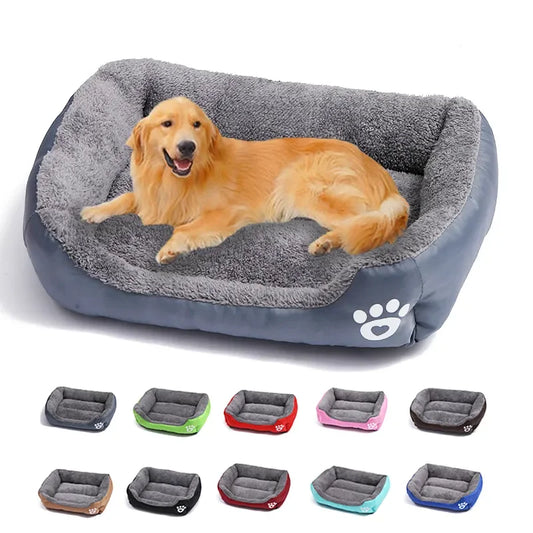 Large Pet Cat Dog Bed Square Plush Kennel Summer Washable Cat Mat